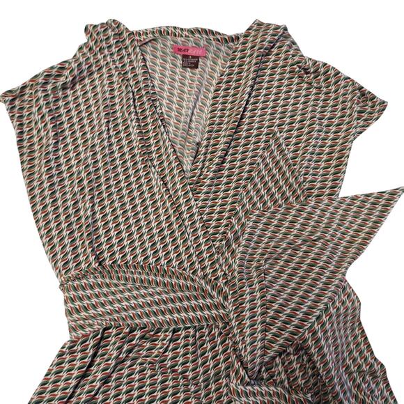 Max Rave Dresses & Skirts - Max Rave Dresss V-Neck Faux Wrap S Tie Waist Retro Twee